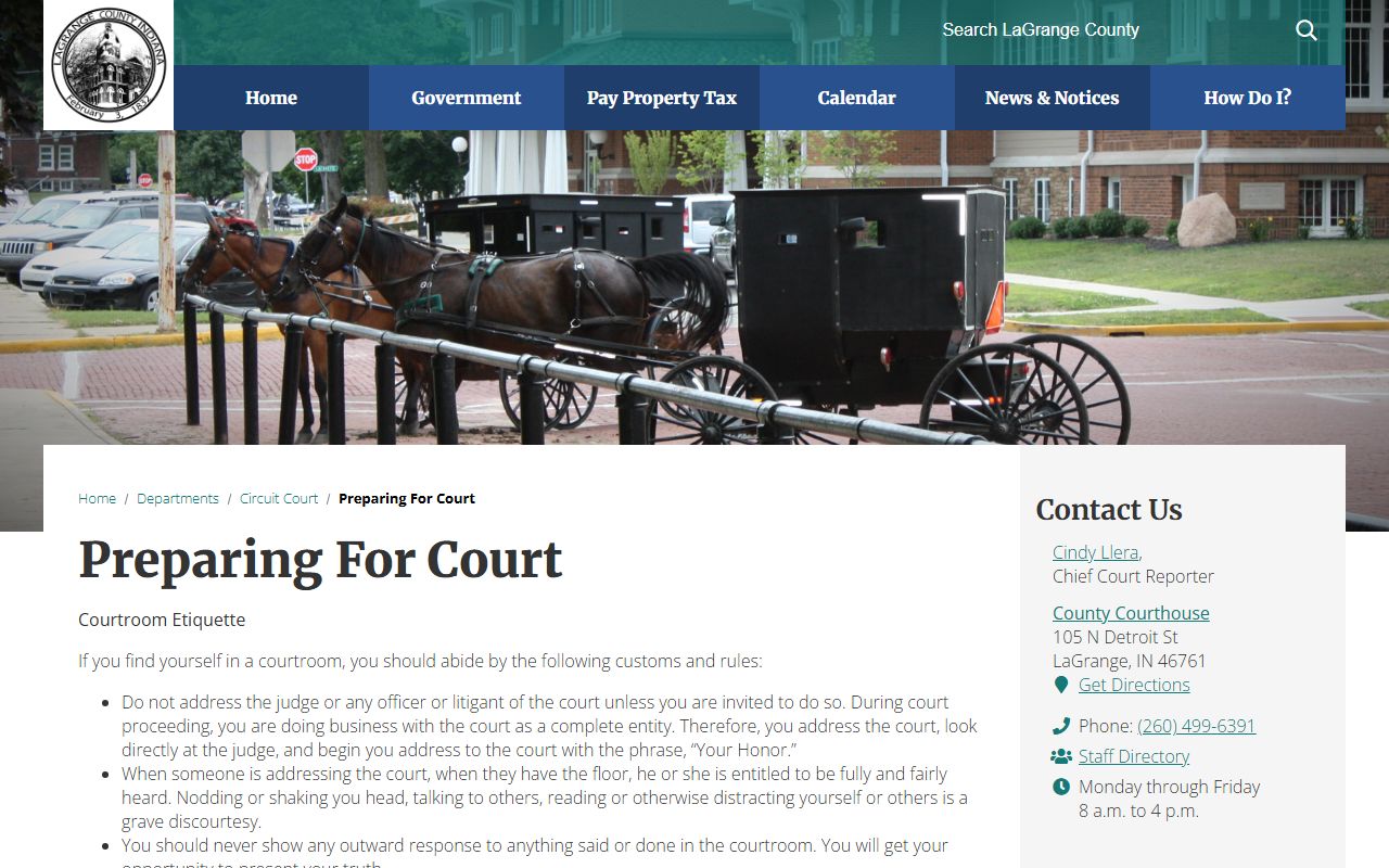 LaGrange County court dockets preparing for court instructions