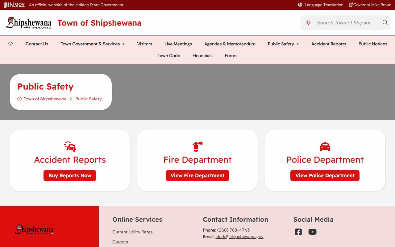LaGrange County warrant records Shipshewana public safety channel